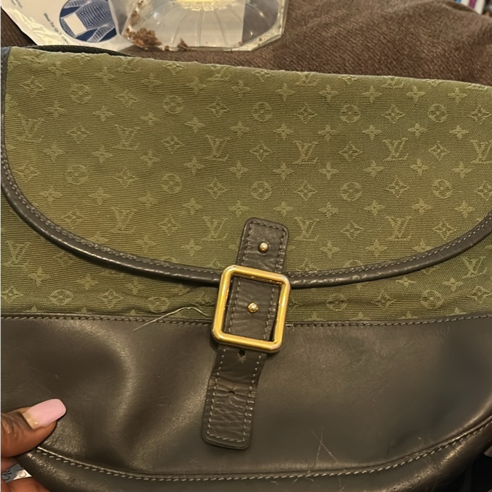 Louis Vuitton Olive Green and Gray Men's Bag